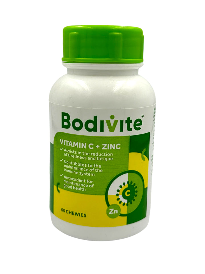 Bodivite Vitamin C plus Zinc Chewable Tablets - 60 Tablets