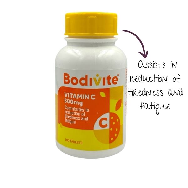 Bodivite Vitamin C 500mg - 100 Tablets