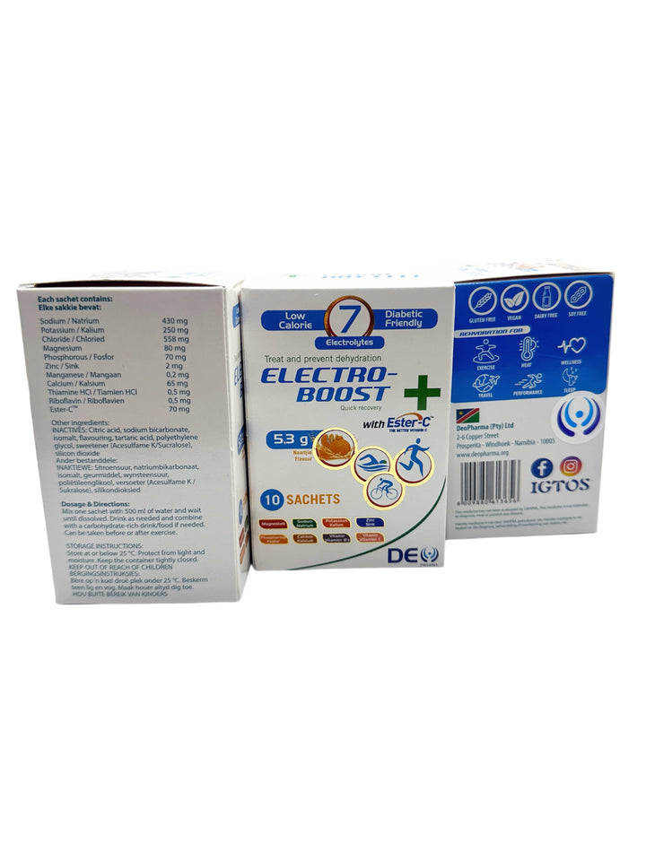 Electro-Boost + with Ester-C Naartjie (3 Pack) - 30 Sachets