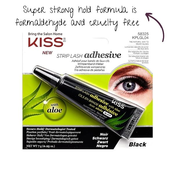 KISS Black Strip Lash Adhesive with Aloe - 7g