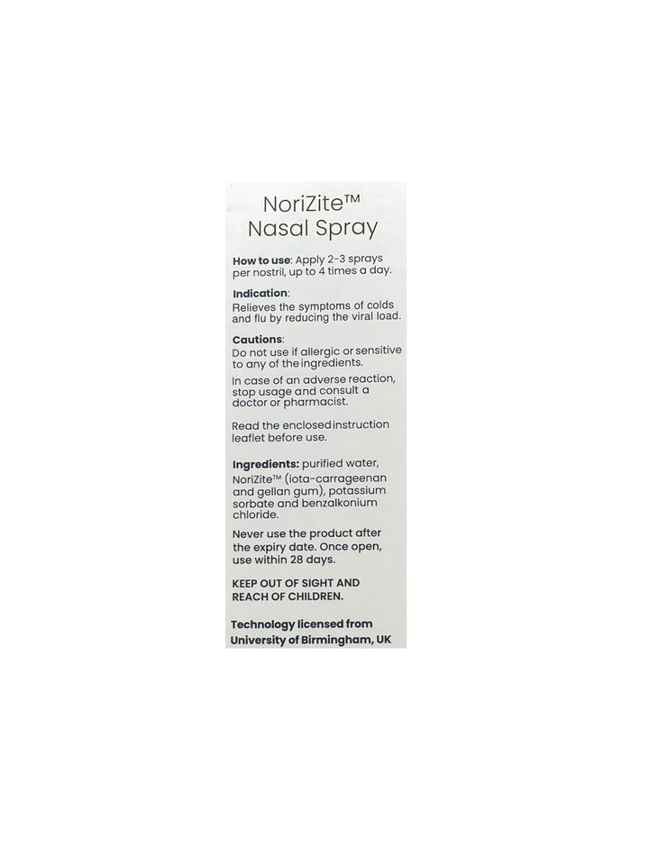 NoriZite Nasal Spray - 20ml