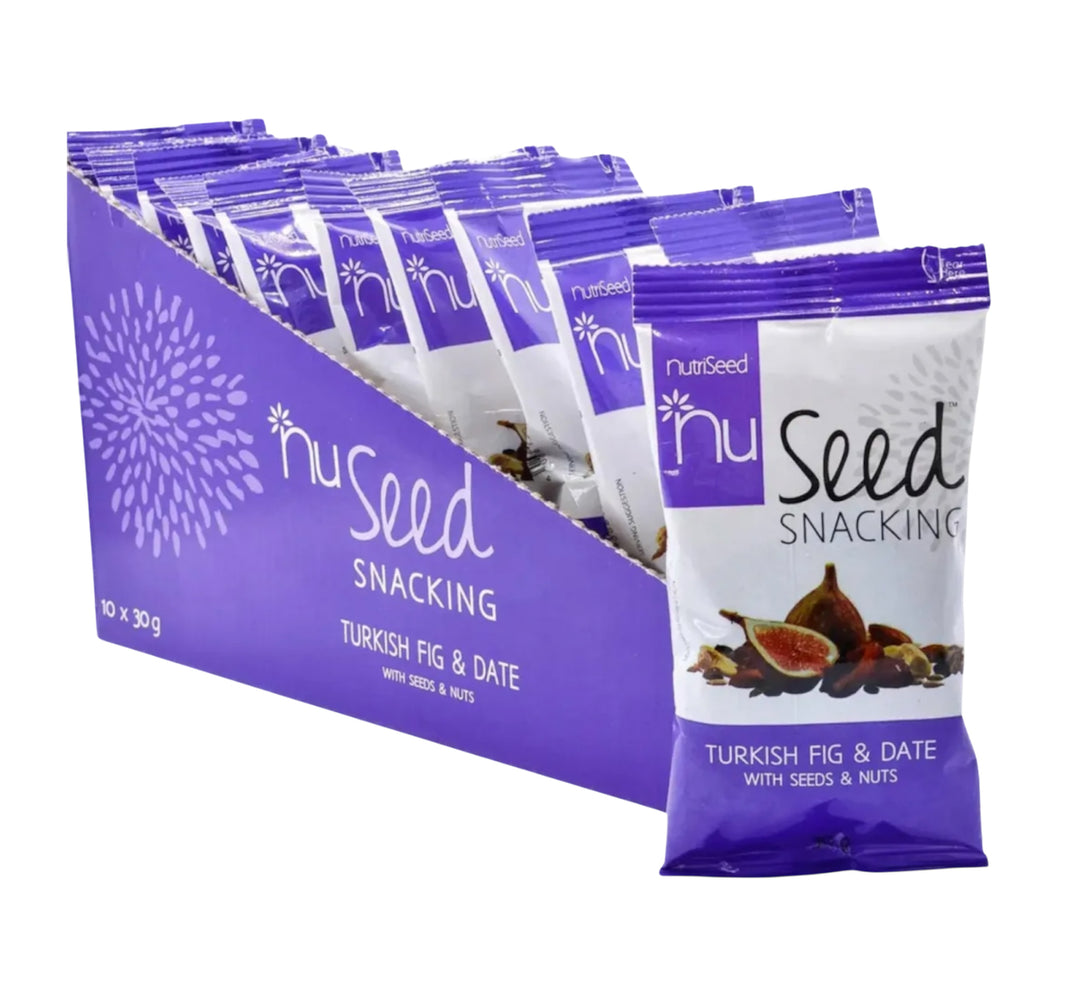 NuSeed Turkish Fig & Date Dispenser Pack - 10 x 30g