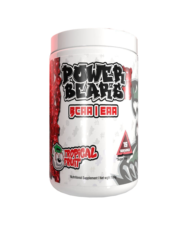 PowerBears BCAA/ EEA Tropical Fruit Gummies - 139g