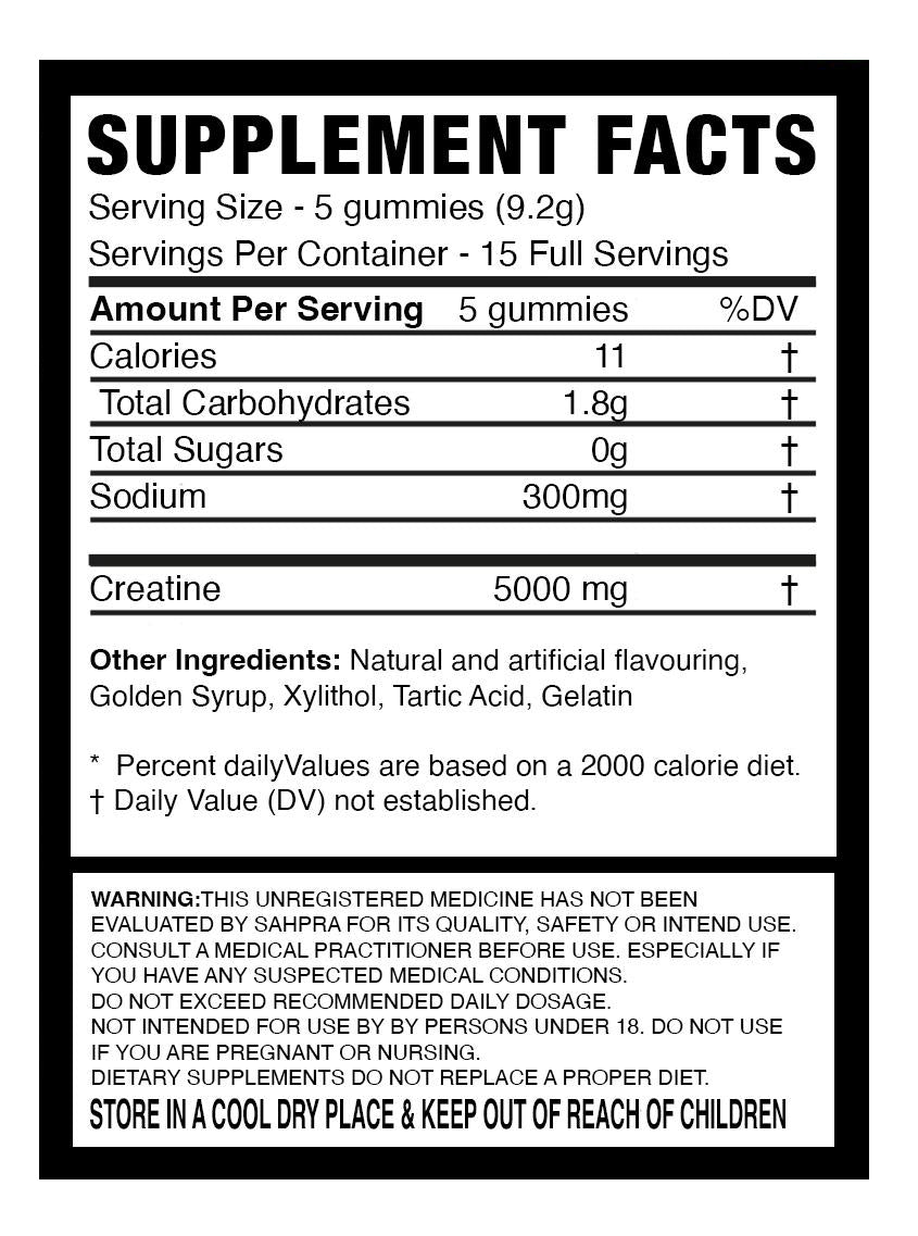 PowerBears Creatine Gummies Cream Soda - 139g