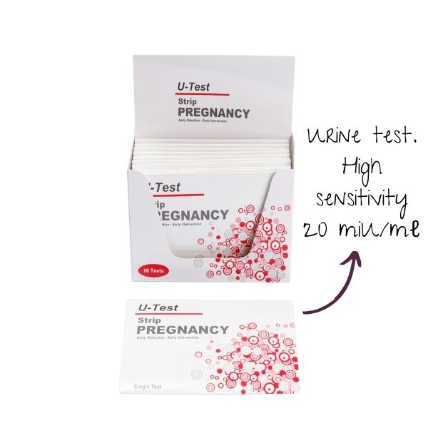 U-Test Pregnancy Strips - 10 Tests