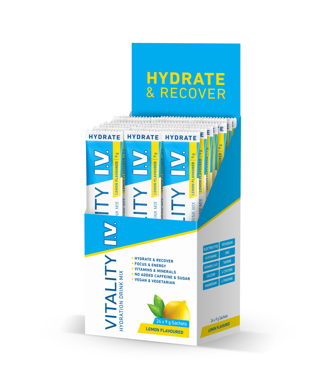 Vitality I.V. Hydration Drink Mix Lemon - 24 Sachets