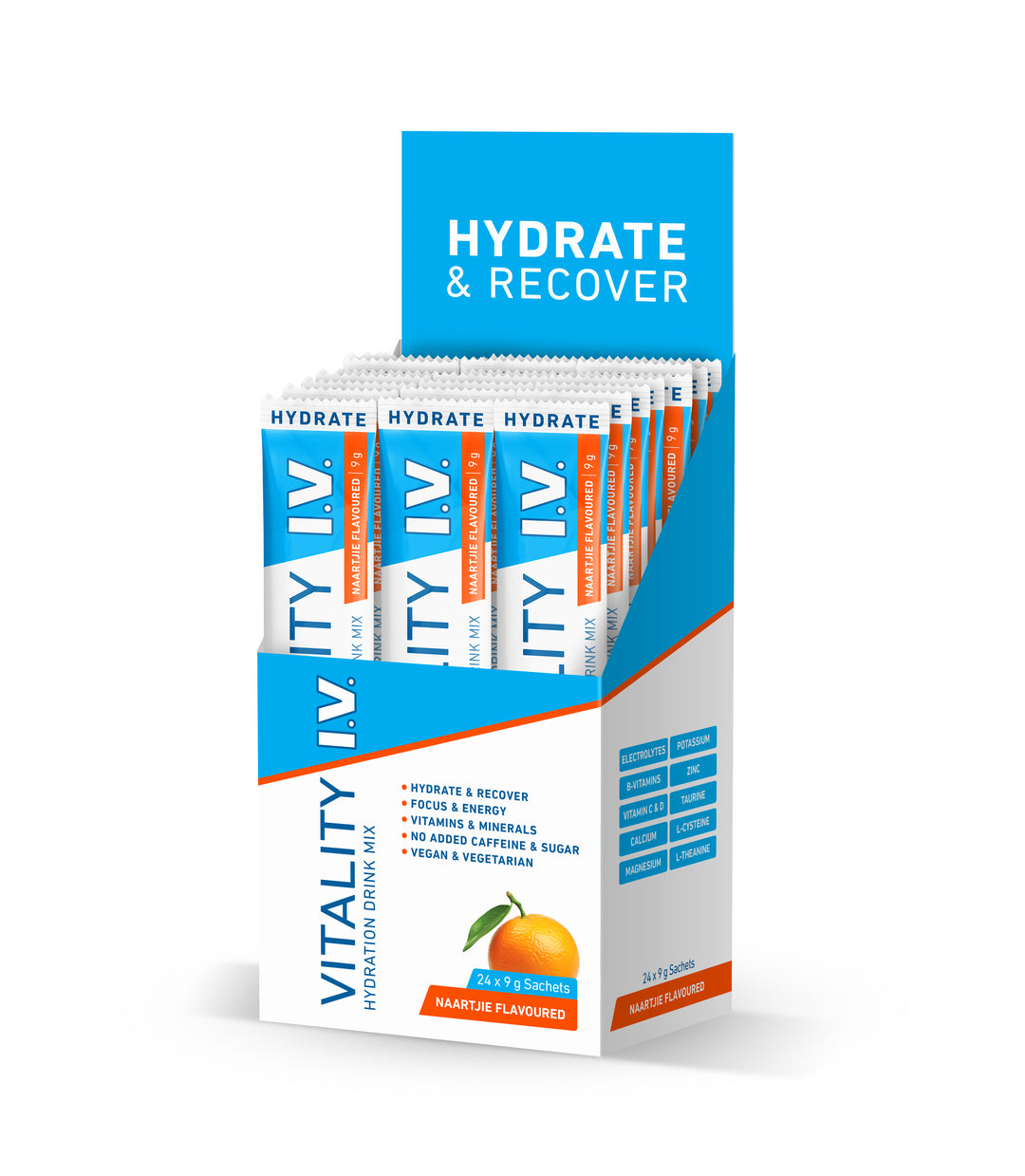 Vitality I.V. Hydration Drink Mix Naartjie - 24 Sachets