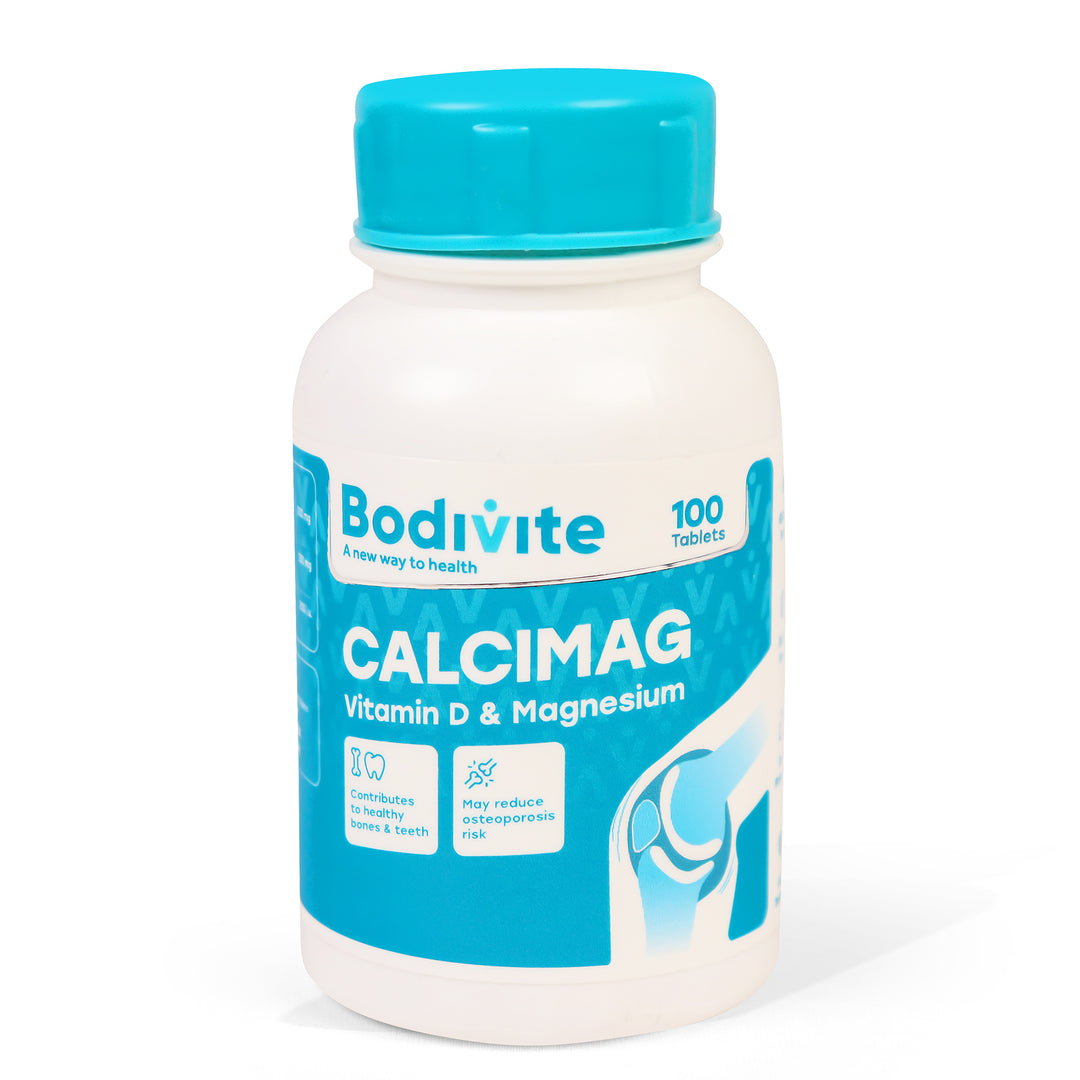 Bodivite Calcimag with Vit D and Magnesium - 100 Tablets